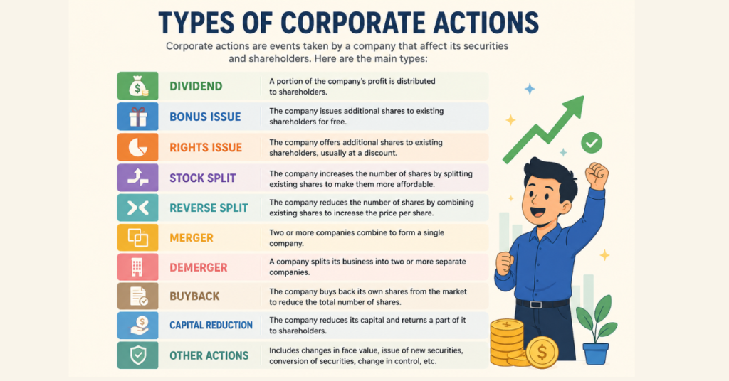 Corporate actions
